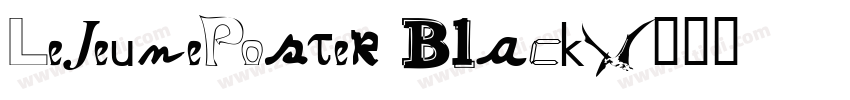 LeJeunePoster Black字体转换